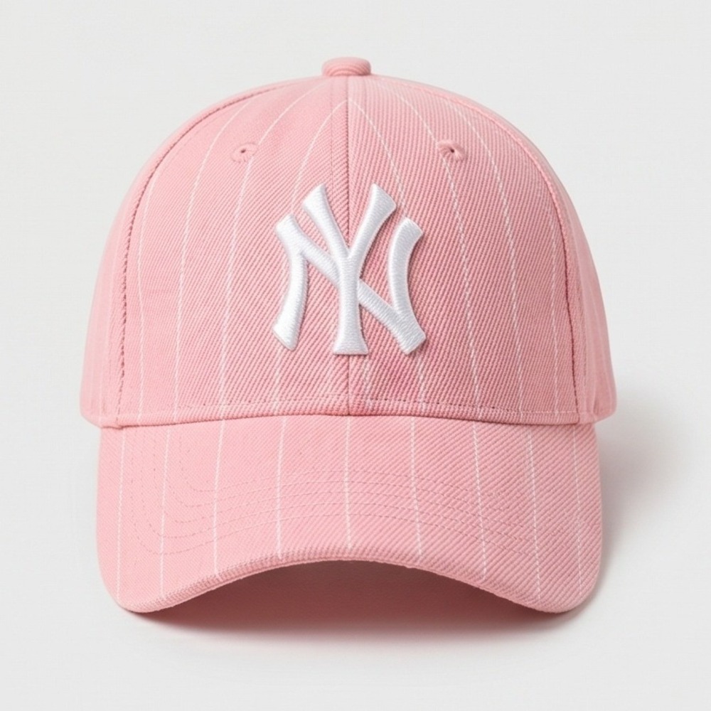 Pink New York Yankees Girls Baseball Cap‎ Pinstripe Adjustable Hat NWT